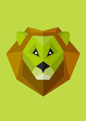 Low Poly Lion 145