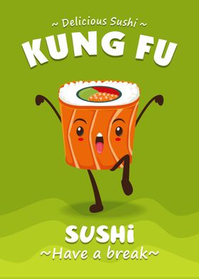 Sushi Kung Fu Fun Poster