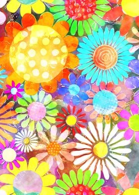 Watercolor Flower Power 10