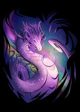 Rainbow Dragon Painting