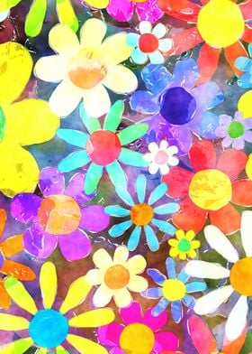 Watercolor Flower Power 05