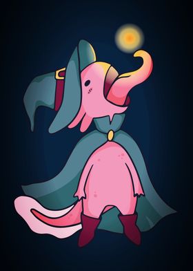 Cute Axolotl Wizard Spell