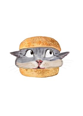 Cat burger white