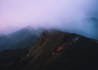 Misty landscape