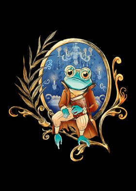 Cute Frog Wizard Magician