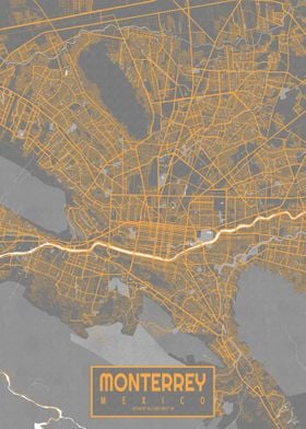 Monterrey Map Bauhaus
