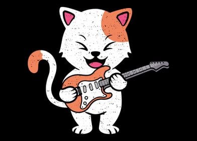 Cat Playing Guitar