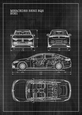 Blueprint MercedesBenz EQS
