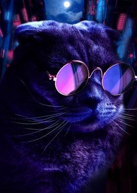 Retro Cool Cat