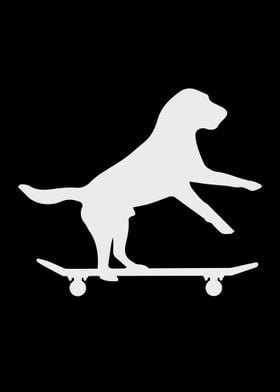 Skateboarder Dog