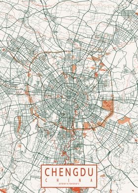 Chengdu Map Bohemian