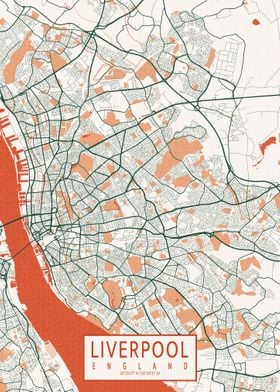 Liverpool Map Bohemian