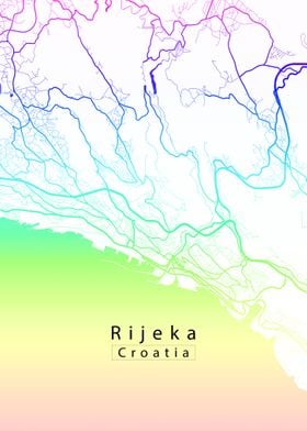 Rijeka City Map