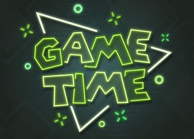 Game Time Neon Sign