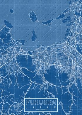 Fukuoka Map Blueprint