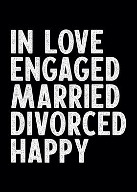 Married Divorced Happy