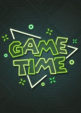 Game Time Neon Sign