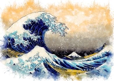 Kanagawa Waves Abstract
