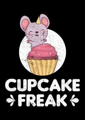 Cupcake Freak Funny Mouse