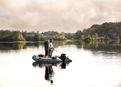 Fishing on Lough Oughter