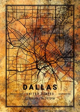 Dallas United States Map