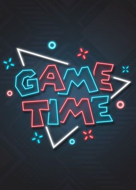 Game Time Neon Sign