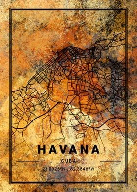 Havana Cuba Map