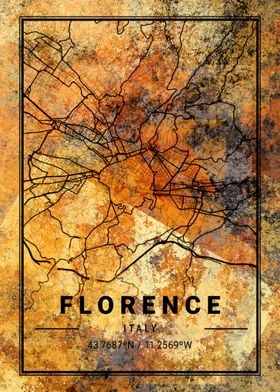 Florence Italy Map