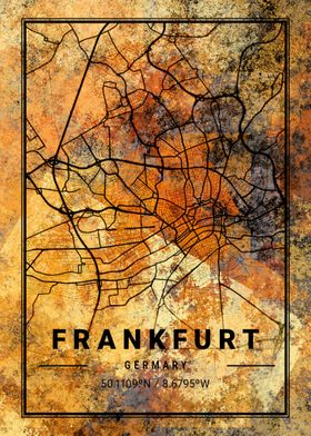 Frankfurt Germany Map