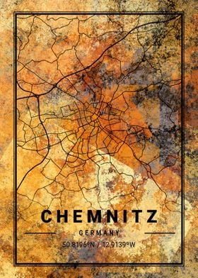 Chemnitz Germany Map