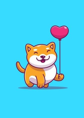 Cute Shiba Inu Dog