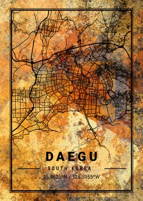 Daegu South Korea Map