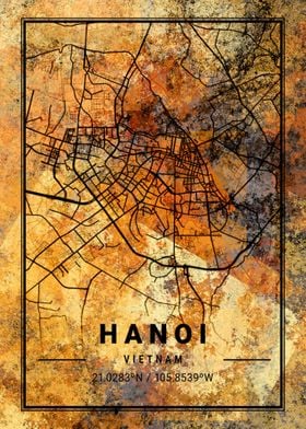 Hanoi Vietnam Map