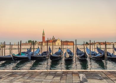 Gondolas in Venice