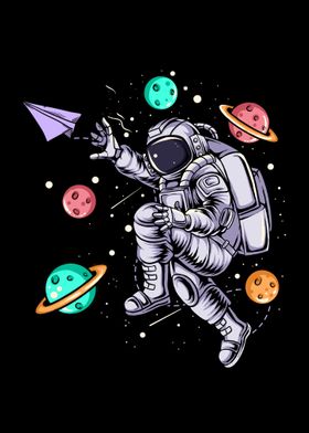 Astronaut Paper Planes