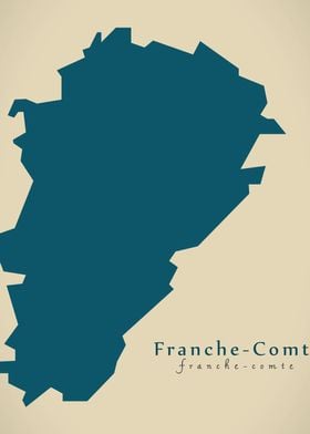 Franche Comte region map