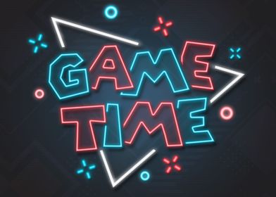 Game Time Neon Sign