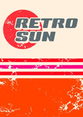 Retro Grunge Sun