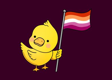 Duck Orange Pink Lesbian