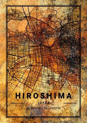 Hiroshima Japan Map