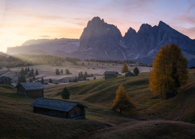 First Light At Alpe Suisi 