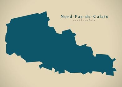 North Calais region map