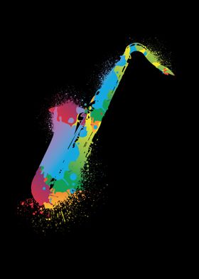 Colorful Saxophone Music