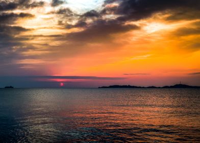 Sunset from the beach