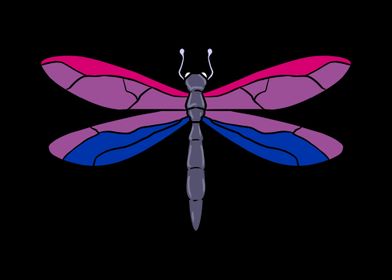 Bi Pride Dragonfly