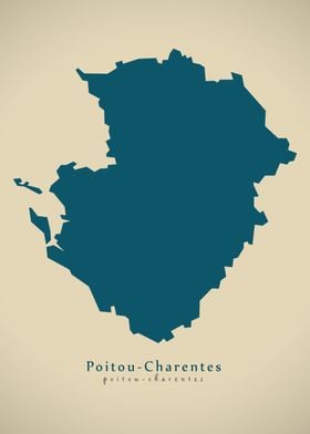 Poitou Charentes map