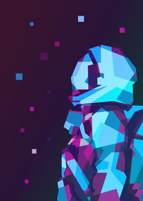 Astronaut Retro Neon