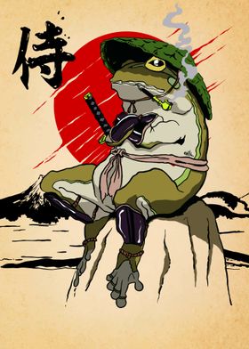 Frog samurai