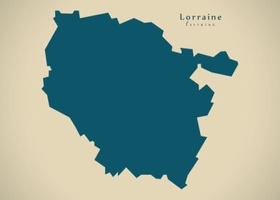 Lorraine region map