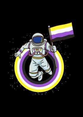 Nonbinary Astronaut Pride